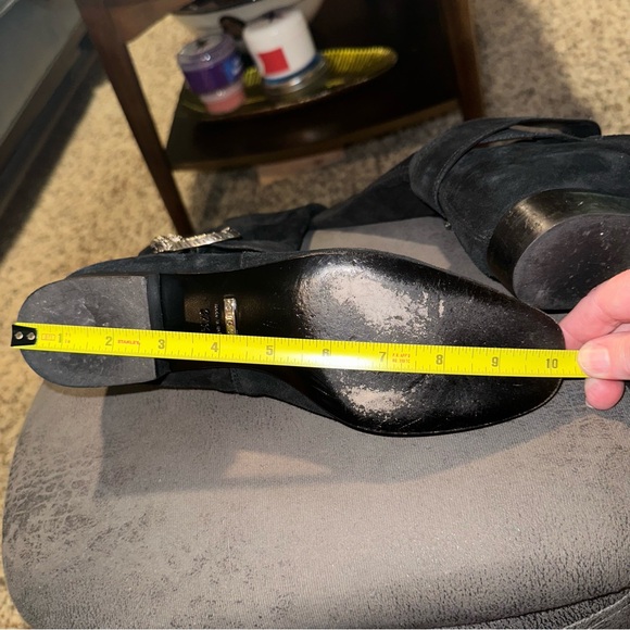 Gucci Dionysus suede over the knee boots size 37 1/2 black - Picture 4 of 16